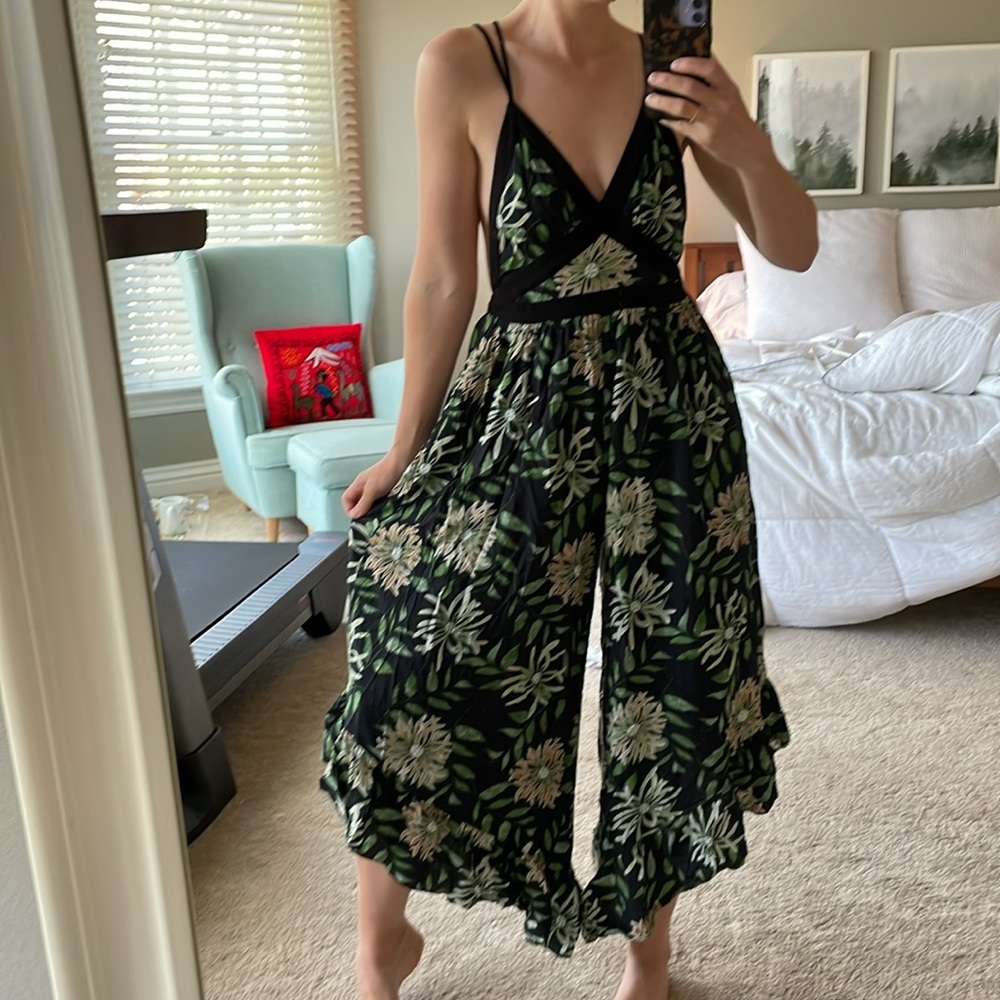 Urban outfitters UO Strappy Back Wide-Leg Jumpsuit